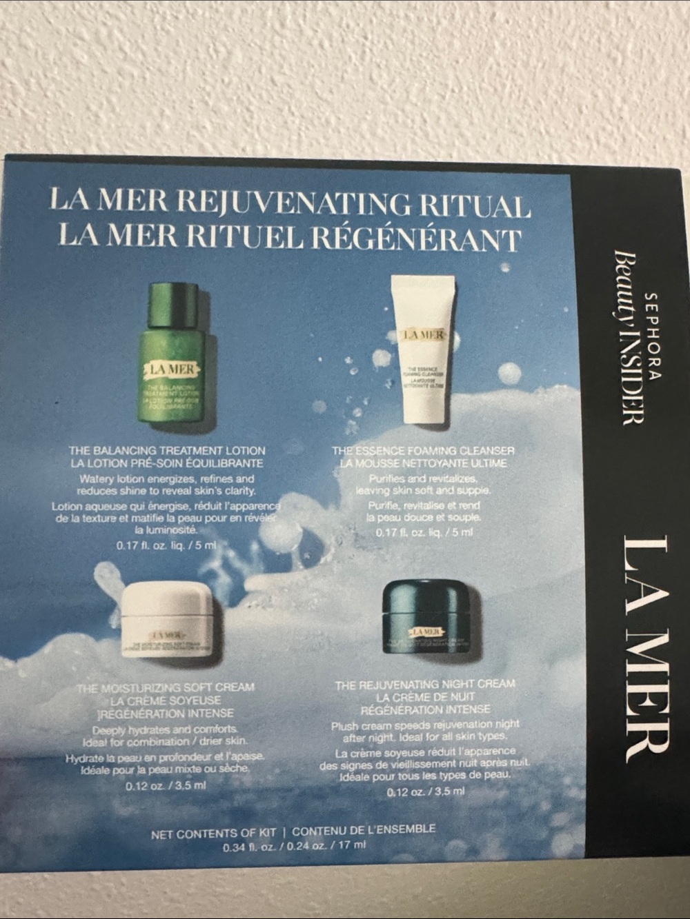 La Mer Rwjuvenating Ritual Mini Skincare 4 Piece Set - New